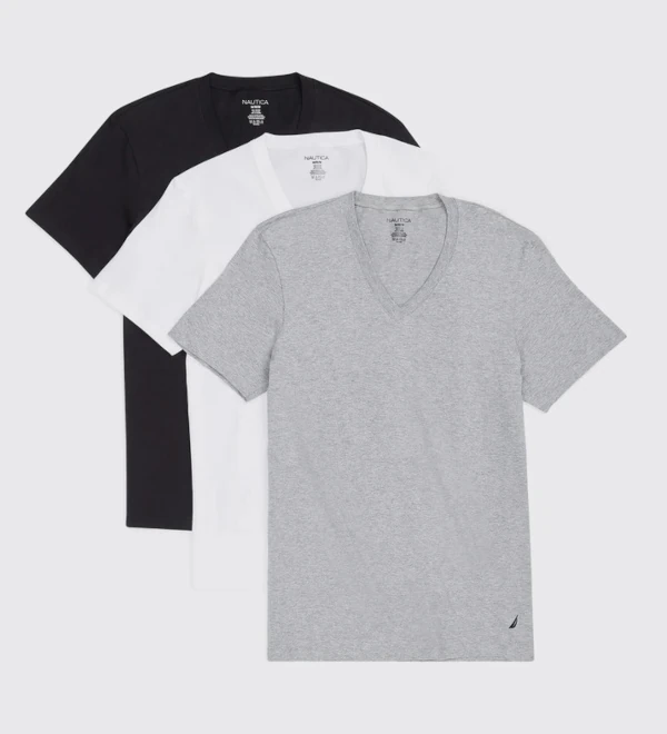 camiseta cuello en v nautica para hombre