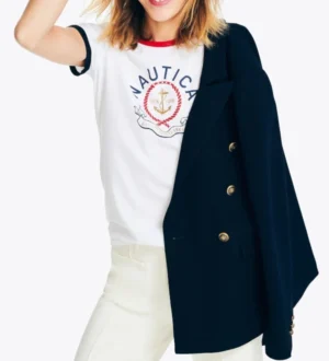 camiseta para mujer nautica