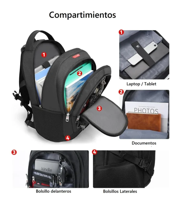 CROSSGEAR Mochila Viaje para Laptop 15,6" Backpack