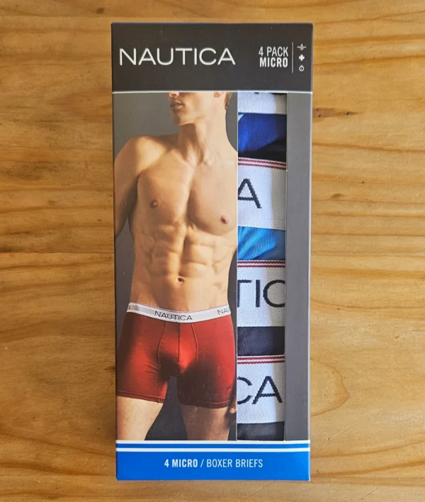 Boxer Nautica Microfibra. Paquete de 4