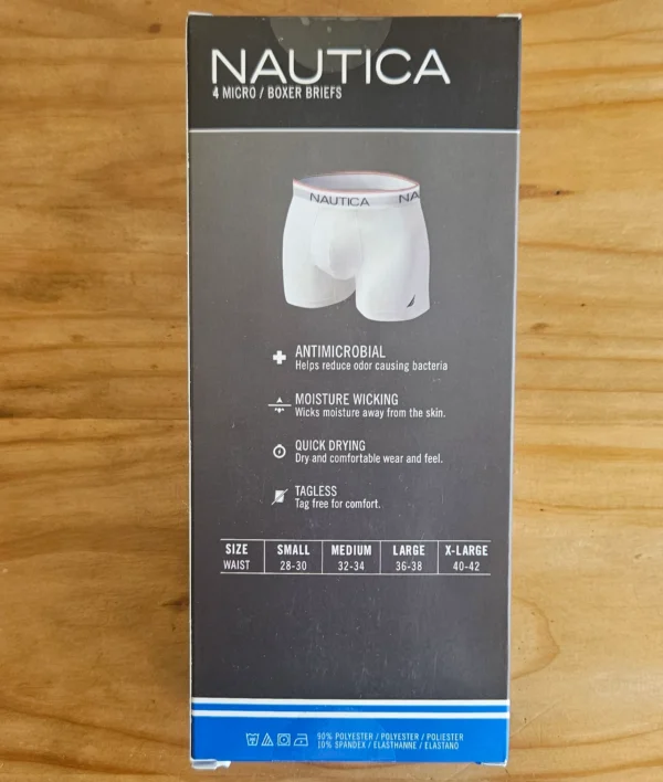 Boxer Nautica Microfibra. Paquete de 4