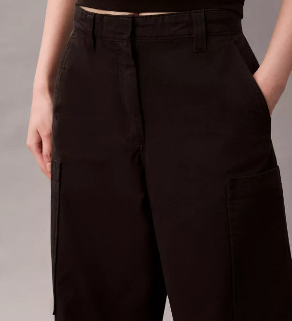 Pantalón Calvin Klein Canvas Tiro Alto para Mujer