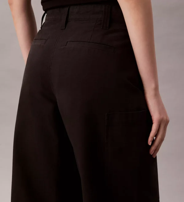Pantalón Calvin Klein Canvas Tiro Alto para Mujer