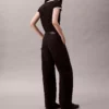Pantalón Calvin Klein Canvas Tiro Alto para Mujer