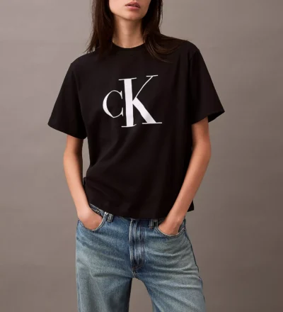 camiseta calvin klein boxy mujer