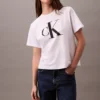camiseta calvin klein boxy mujer