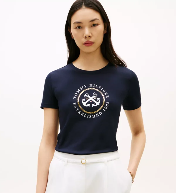 Camiseta Tommy Hilfiger Mujer Anchor Logo