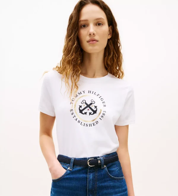 Camiseta Tommy Hilfiger Mujer Anchor Logo
