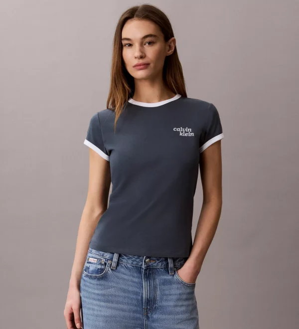 Camiseta Calvin Klein Mujer 1989 Logo