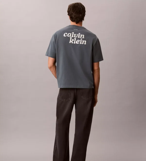 Camiseta Calvin Klein Hombre - Logo Graphic Relaxed