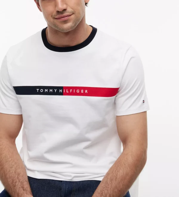 Camiseta Tommy Hilfiger Original Colorblock Flag