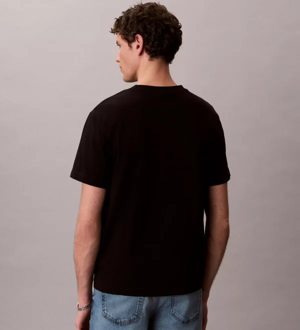 Camiseta Calvin Klein Hombre - Embroidered Monogram Relaxed