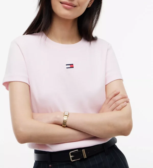 Camiseta TOMMY HILFIGER Mujer Mini Flag Logo