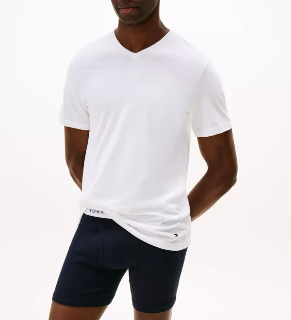 Camisetas TOMMY HILFIGER Hombre cuello en V. Paquete de 3