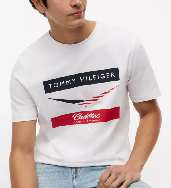 Camiseta Tommy x Cadillac F1® Team Chevron Unisex
